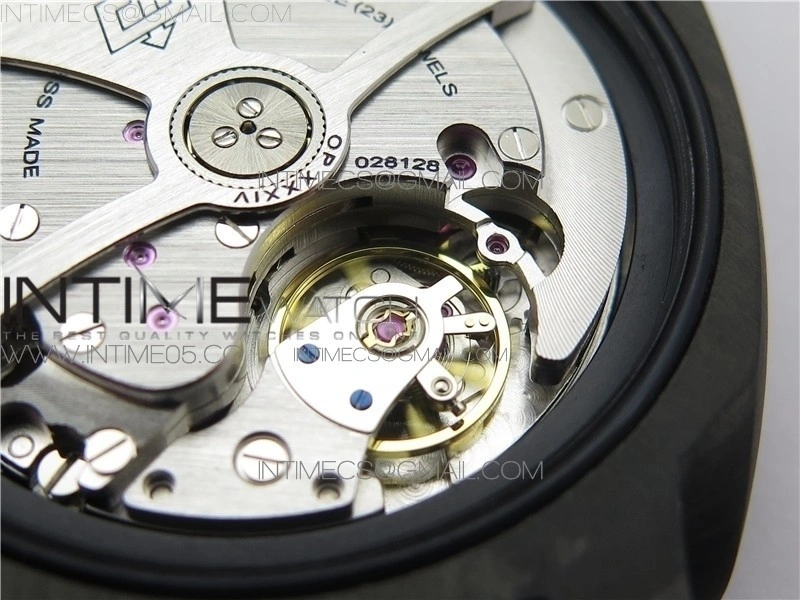 PAM960 Carbotech 42mm VSF 1:1 Best Edition Black Dial Blue Markers on Rubber Strap P.9010 Clone